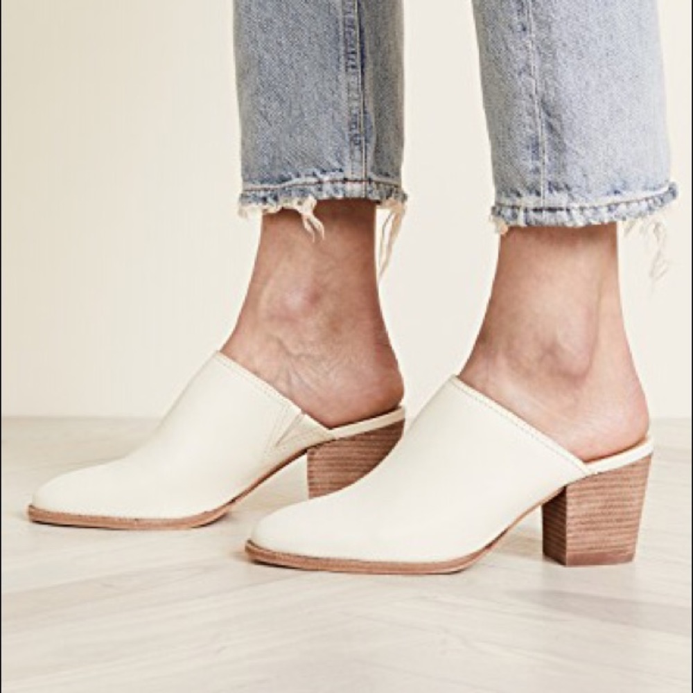 Madewell Harper mule 6 white
